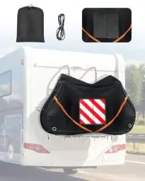 Produktbild: SUPAREE Fahrradabdeckung Wasserdicht UV Fahrrad Abdeckplane 2 Fahrräder Fahrradhülle für Heckträger Wetterfest Reißfest 420D Oxford Heavy Duty für Camping Wohnmobil Heckträger (82 * 36 * 50 Zoll)