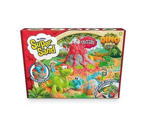Produktbild: SUPER SAND Goliath Dino World, Magischer Sand für Kinder ab 3 Jahren, Kreativer Spielsand für drinnen
