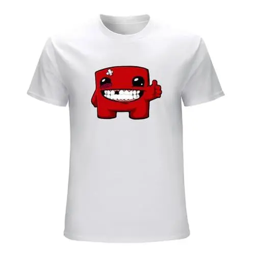 Produktbild: Super Meat Boy Mens T-Shirt White Unisex Tee XL