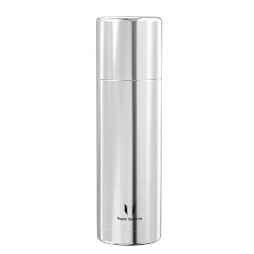 Produktbild: Super Sparrow Trinkflasche Edelstahl - Thermoskanne - 1000ml - BPA-Frei Thermosflasche - Isolierflasche Auslaufsicherer Deckel Fungiert als Trinkbecher