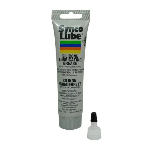 Produktbild: Super Synco Lube 92003 - Silikon Schmierfett mit Syncolon (PTFE) + 10201 Aufsatz/Applicator