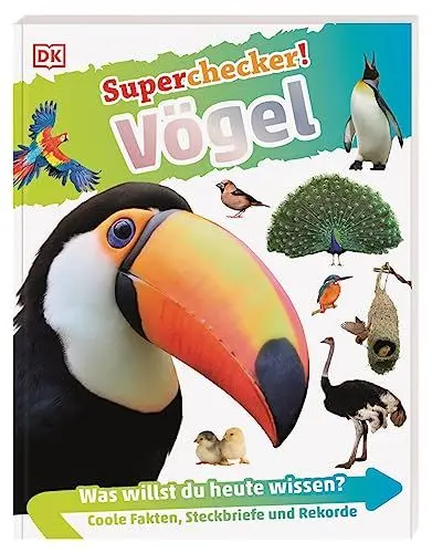 Produktbild: Superchecker! Vögel: Was willst du heute wissen? Coole Fakten, Steckbriefe und Rekorde. Für Kinder ab 7 Jahren