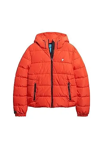 Produktbild: SUPERDRY Herren Sports Steppjacke mit Kapuze Kräftiges Rot L