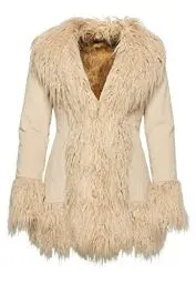 Produktbild: Superdry Damen Afghanisches Kunstleder Jacke, Stone Wash Taupe Brown, 42