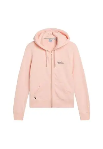 Produktbild: Superdry Damen Essential Kapuzenjacke mit Logo Blass Rosé Pink 38