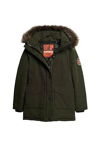 Produktbild: Superdry Damen Everest Faux Fur Hooded Parka Jacke, Abyss Khaki, 36