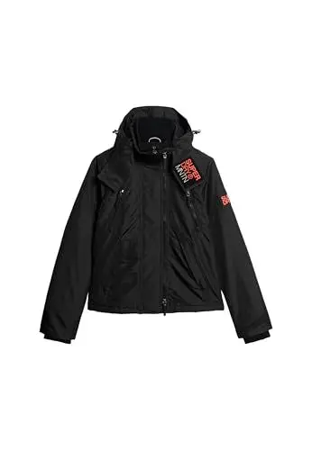 Produktbild: Superdry Damen Hood MTN Windbreaker JKT A2-Wind Family, schwarz, 34