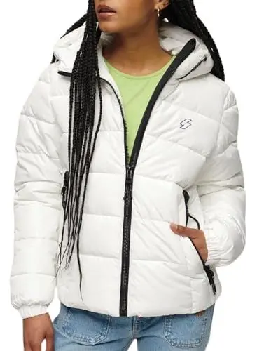 Produktbild: Superdry Damen Hooded Spirit Sports Puffer Jacke, Optisch, 36