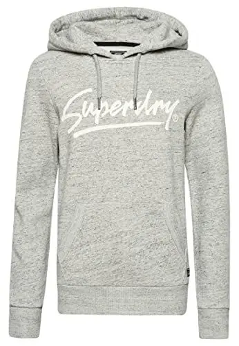 Produktbild: Superdry Damen Kapuzenpullover Downtown, Lässiger Schnitt, Athletic Grey Marl, 38, Athletic Grey Marl, 38