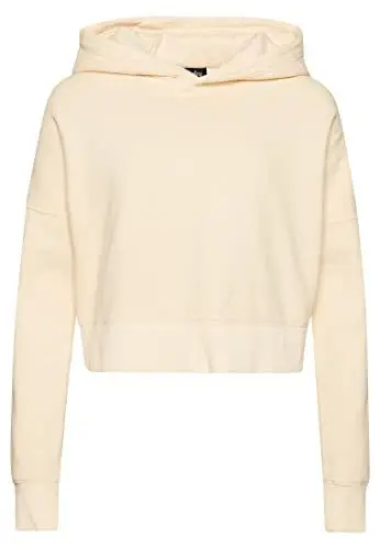 Produktbild: Superdry Damen Kurzes Hoodie im Washed-Look Haferfarben 44