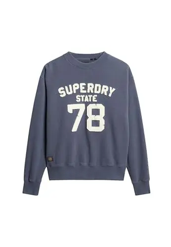 Produktbild: Superdry Damen Lockeres Athletic Sweatshirt mit Applikation Montauk Marineblau 34