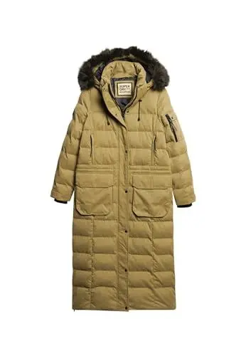Produktbild: Superdry Damen Mf Faux Fur Hooded Parka A4-gepolstert, Klassisches Hellbraun braun, 42