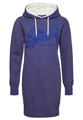 Produktbild: Superdry Damen „Pride in Craft“-Kapuzenkleid Frontier Blau 36