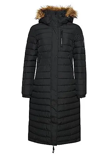 Produktbild: Superdry Damen SUPER LONG LINE FUJI JACKET A4 – gepolstert, Black,