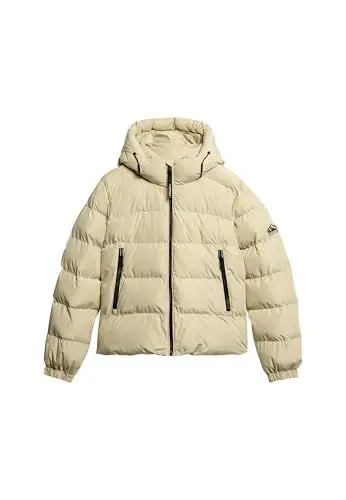 Produktbild: Superdry Damen Sports Steppjacke mit Kapuze Pelikan Beige 40