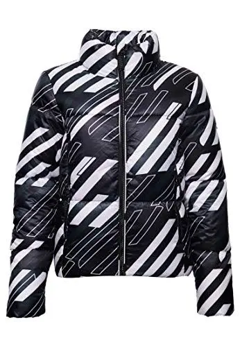 Produktbild: Superdry Damen Sportstyle Statement Steppjacke Schwarz Durchgehend Bedruckt 34