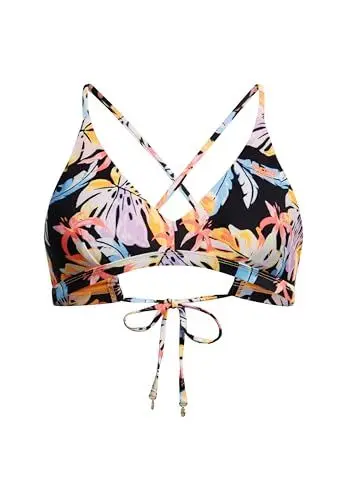 Produktbild: Superdry Damen Triangel-Bikinioberteil mit überkreuzten Rückenträgern Orange Tropisch 38
