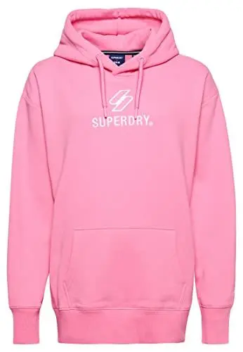 Produktbild: Superdry Damen Übergroßes Hoodie mit strukturierter Applikation Marne Pink XS/S