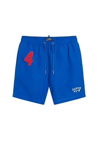 Produktbild: Superdry Herren 17-Zoll Polo-Badeshorts aus recyceltem Material Volt-Blau XXL