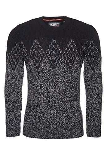 Produktbild: Superdry Herren Badlands Crew Pullover, Blau (Marine Navy Twist V6Q), XX-Large