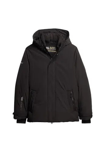 Produktbild: Superdry Herren City Padded Hooded Wind Parka Jacke, schwarz, XXL
