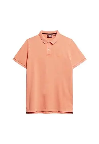 Produktbild: Superdry Herren Destroyed Polohemd Sonniges Korallrot M