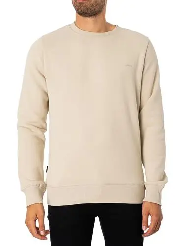 Produktbild: Superdry Herren Essential Half Zip Sweatshirt, beige, Small