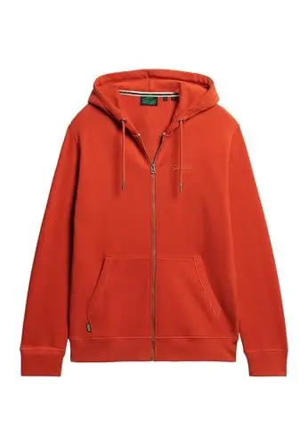 Produktbild: Superdry Herren Essential Kapuzenjacke mit Logo Denim Co Rostorange XXL
