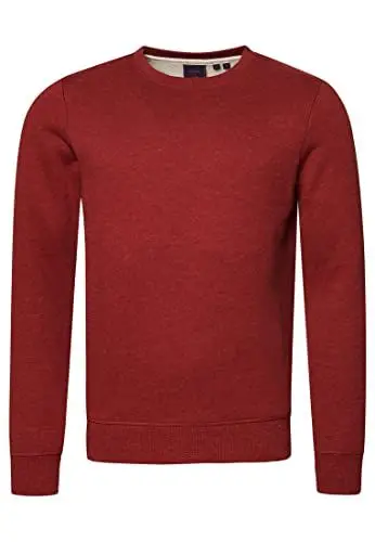 Produktbild: Superdry Herren Essential Logo Sweatshirt mit Rundhalsausschnitt Rhabarber Meliert L
