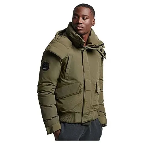 Produktbild: Superdry Herren Expedition Everest Bomber-Steppjacke Verwaschenes Kaki XXL