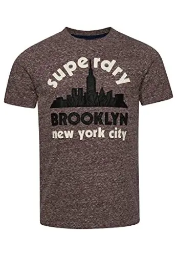 Produktbild: Superdry Herren Great Outdoors T-Shirt mit Applikation Nathan-Braun Meliert S