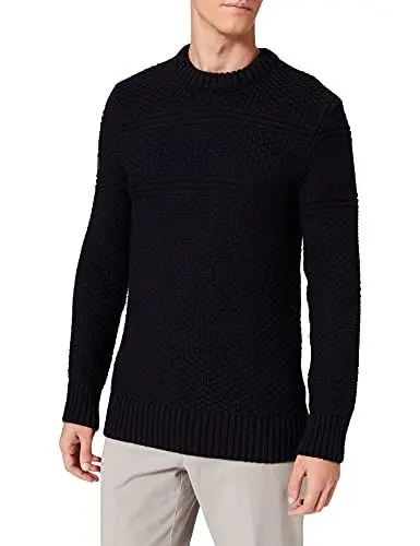 Produktbild: Superdry Herren Jacob Cable Crew Pullover Sweater, Eclipse Navy, S