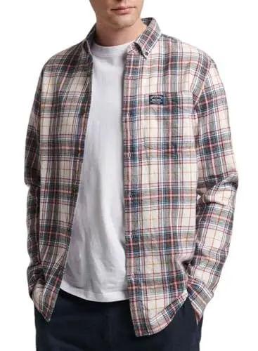 Produktbild: Superdry Herren L/S Cotton Lumberjack T-Shirt, Drayton Check Optic, L