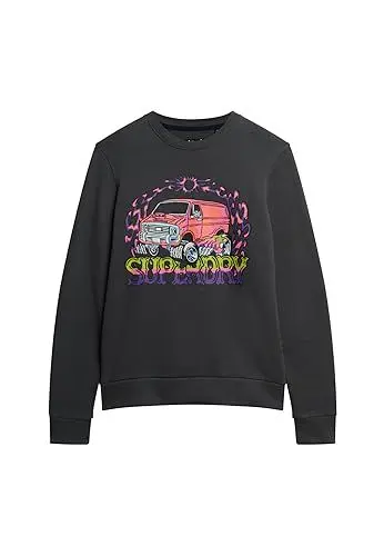 Produktbild: Superdry Herren Motor Retro Graphic Sweatshirt, Mittelgrau, Small