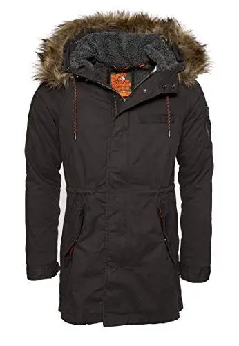 Produktbild: Superdry Herren Mountain Rookie Aviator Parka Ofen Schwarz S