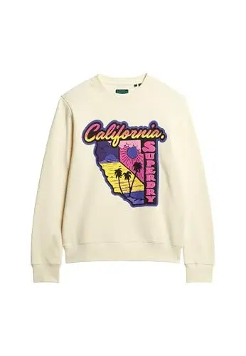Produktbild: Superdry Herren Neon Travel Loose Sweatshirt, Urban Cream, M