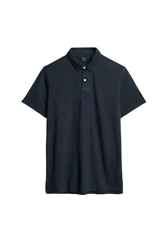 Produktbild: Superdry Herren Polohemd aus Jersey Finster Marineblau XXL