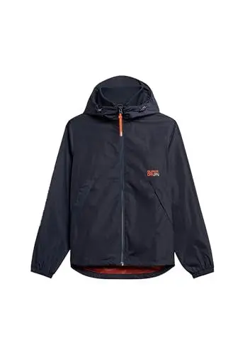 Produktbild: Superdry Herren SD Windbreaker Jacke mit Kapuze Finster Marineblau XL