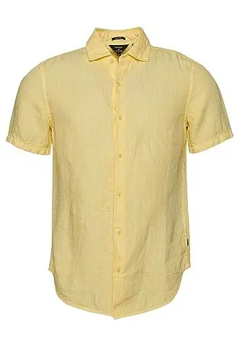 Produktbild: Superdry Herren Studios Casual Linen S/S Shirt Kapuzenpullover, Aspen Gold, XXL