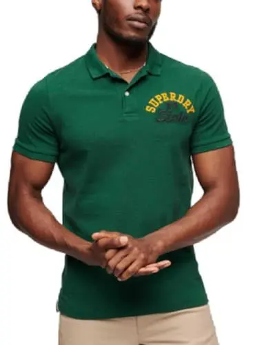 Produktbild: Superdry Herren Superstate Polohemd Eringrün L