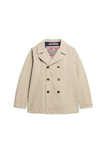 Produktbild: Superdry Herren The Merchant Store – Cabanjacke aus Twill Stonewash Taupe Braun XXL
