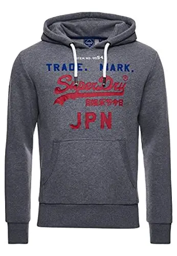 Produktbild: Superdry Herren VL AC Hood BB Hooded Sweatshirt, Rich Charcoal Marl, L
