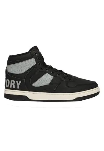 Produktbild: Superdry Herren Vegan Jump High Top Trainer Sneaker, Schwarz, 44 EU
