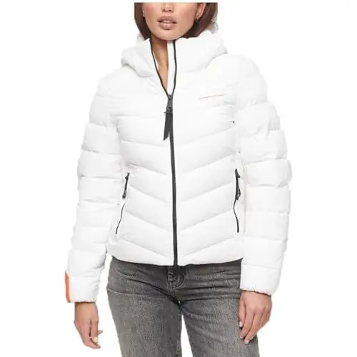 Produktbild: Superdry Damen Steppjacke aus Mikrofaser mit Kapuze Optik 40