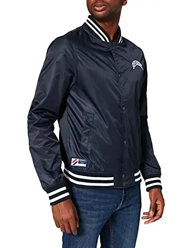 Produktbild: Superdry Mens Classic Varsity Baseball JKT Jacket, Deep Navy, XL