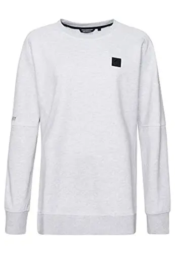 Produktbild: Superdry Mens Code TECH Crew Sweatshirt, Cadet Grey Marl, XL
