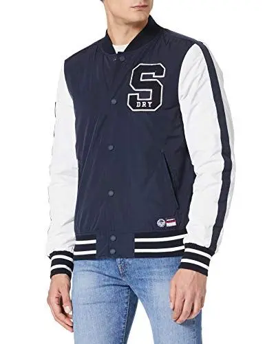 Produktbild: Superdry Mens Collegiate Bomber Jacket, Eclipse Navy, 2XL