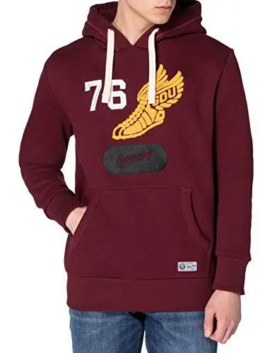 Produktbild: Superdry Mens Collegiate State Overhead Hooded Sweatshirt, Wine, M