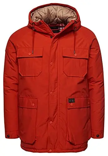 Produktbild: Superdry Mens Mountain Padded Parka, Deep Orange, M