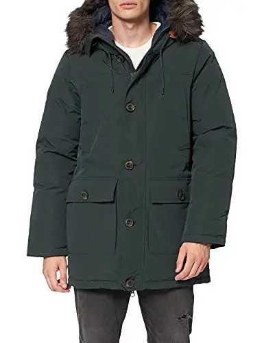 Produktbild: Superdry Mens New Rookie DOWN Parka, Emerald Green, L
